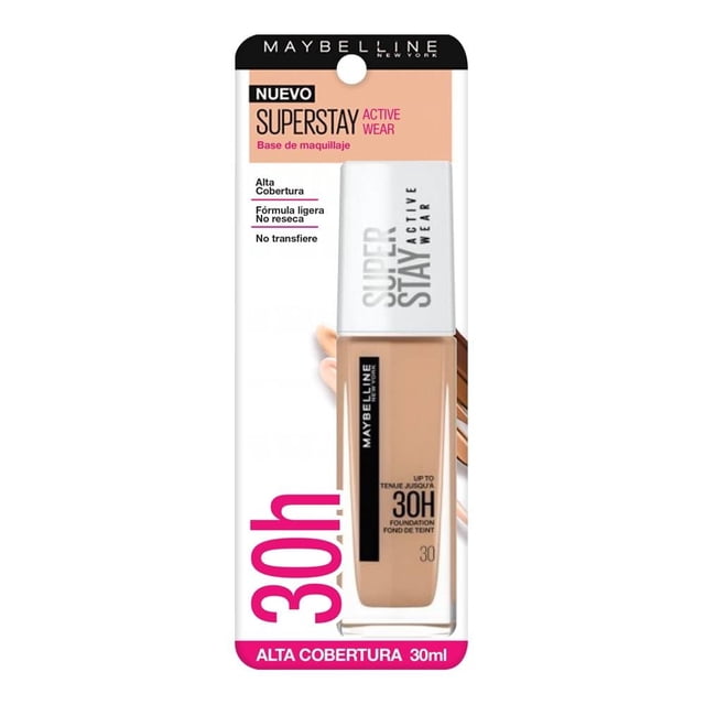 Base de Maquillaje Maybelline Superstay Active Wear light beige 118 30 ml