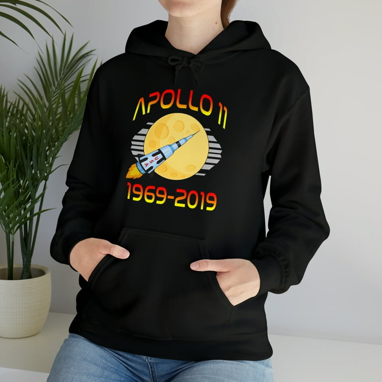 Apollo 11 50th Anniversary Retro Moon Landing Graphic Hoodie Sweatshirt Sizes S 5XL Walmart