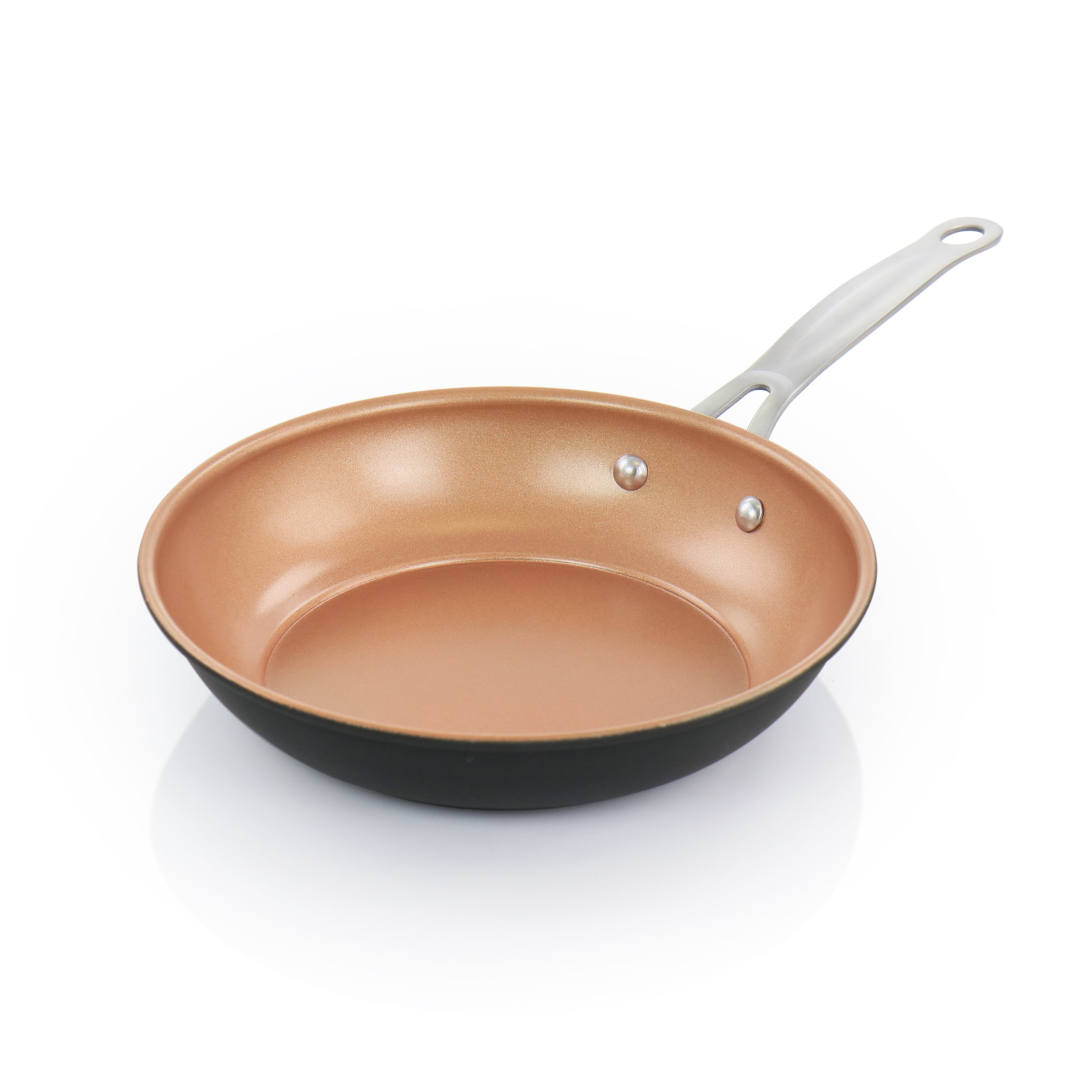 Brentwood 2-Piece Nonstick Carbon Steel Frying Pan Set in Copper 985116309M  - The Home Depot