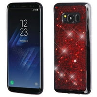Insten Starry Sky TPU Gel Case Phone Cover For Samsung Galaxy S8 Plus S8+, Red/Black