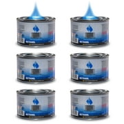 Chafing Dish Fuel Cans - Includes 6 Methanol Gel Chafing Fuels, Burns for 2.5 Hours (6.43 OZ) for your Cooking, Food Warming, Buffet and Parties.