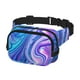 thumbnail image 2 of Fotbe Swirl Blue And Purple Cangurera Cuadrada con Estampado de Doble Capa, Bolsa de Cintura Ajustable Mini para Hombres y Mujeres, 2 of 9