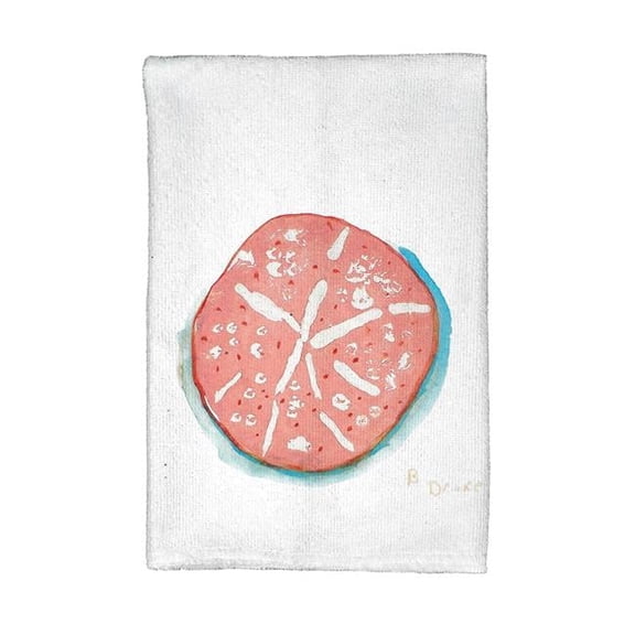 Betsy Drake KT092 Coral Sand Dollar Kitchen Towel