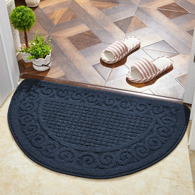 Xihbxyly Tapete Semicircular, Alfombra Antideslizante para Entrada, Protector de Suelo Fácil de Limpiar, Decoración Elegante para El Hogar, Solución Resistente a La Humedad, Uso En Interiores y Exter