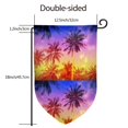 thumbnail image 7 of Wukai Palm Trees at Sunset Print Garden Flag 12.5x18 Inch Double Sided Sun-resistant Rain-resistant, Wrinkle-resistant Colorfast(Only Flag), 7 of 7