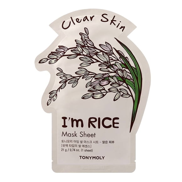 Mascarilla facial Tony Moly i'm rice limpia el rostro 21 g