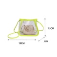 thumbnail image 3 of Clear Bag Stadium Approved, Transparent Crossbody Purse Small Clear Crossbody Bag with Adjustable Shoulder Strap, 3 of 9