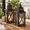 Black / 14.8'' / 2 Pcs, variant on Lantern Decorative Indoor & Outdoor Large Square Hanging Spring Home Decor Vintmetal Candle Lanterns For Patio Wedding Party Beig
