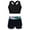 Lily, variant on YIZYIF Kids Girls Swimming Bathing Suit Athletic Outfit Criss Cross Back Crop Top with Wide Waistband Shorts Lily 12
