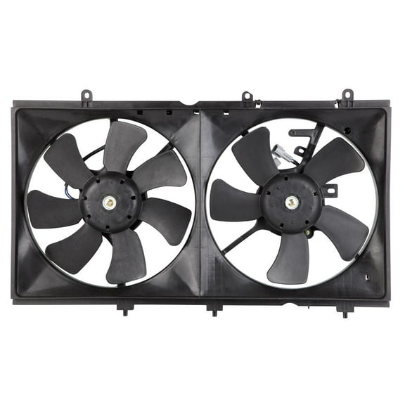 Condenser Or Radiator Cooling Fan Assembly For Mitsubishi Lancer 2003 - 2007 - BuyAutoParts