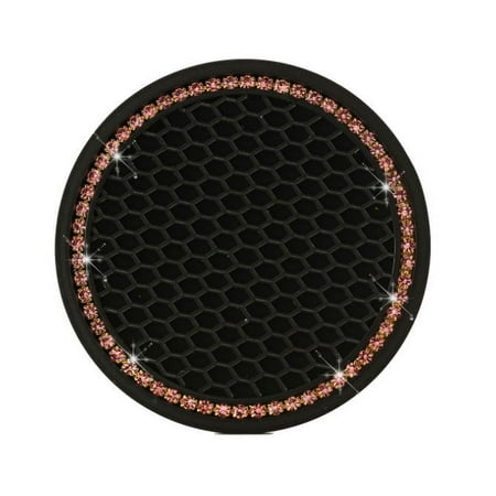 

Water Glasses Round Anti-Skid Rubber Pad For Automobile Water Cup 2PC