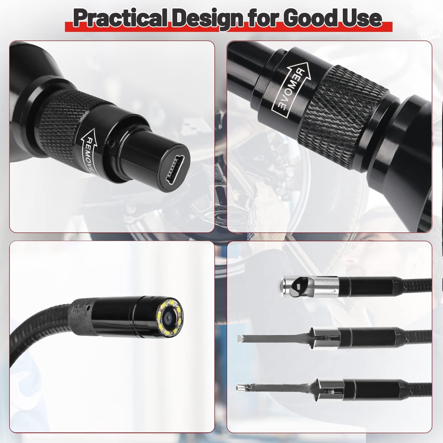 Autel MaxiVideo MV108S Digital Inspection Endoscope Camera For Maxisys MS908P