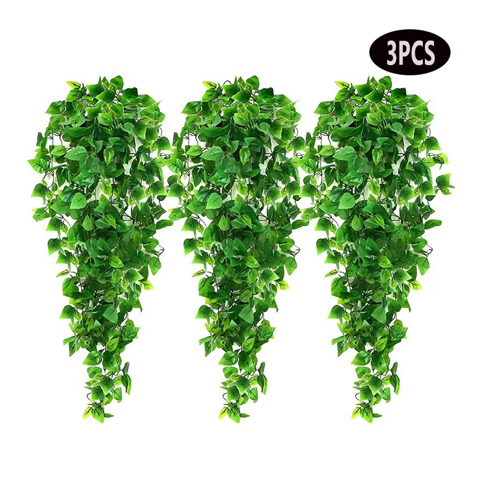 4Pcs Artificial Hanging Plants, 3.28ft Fake Ivy Vine for Wall House Room Indoor Outdoor Decoration (No Baskets)