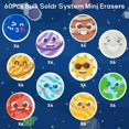 thumbnail image 2 of Borrador para lápices Haooryx Solar System Mini, 60 unidades, para niños, 2 of 7