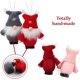 thumbnail image 3 of Juego de 8 adornos para árboles de Navidad mini muñeco de Papá Noel sueco escandinavo LzGUNGY, 3 of 4