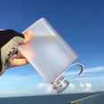 thumbnail image 3 of Botella de agua de plástico creativa, taza de agua A5, hervidor de agua portátil para deportes al aire libre para actividades escolares, deportes al aire libre (BLANCO), 3 of 5