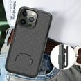 thumbnail image 6 of Case with Clip for iPhone 13 Pro Max, Nakedcellphone Slim Hard Shell Phone Cover with Kickstand and [Rotating/Ratchet] Belt Hip Holster Combination - Black Tread, 6 of 8