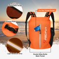 thumbnail image 3 of Mochila seca impermeable Piscifun 10L naranja con bolsa, 3 of 6