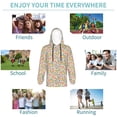 thumbnail image 5 of Lsque Watercolor Wildflowers Patten Youth Hoodie Sweatshirt Pullover with Kangaroo Pocket Boys and Girls Hoodie Warm Hoodie for Kids-X-Large, 5 of 6