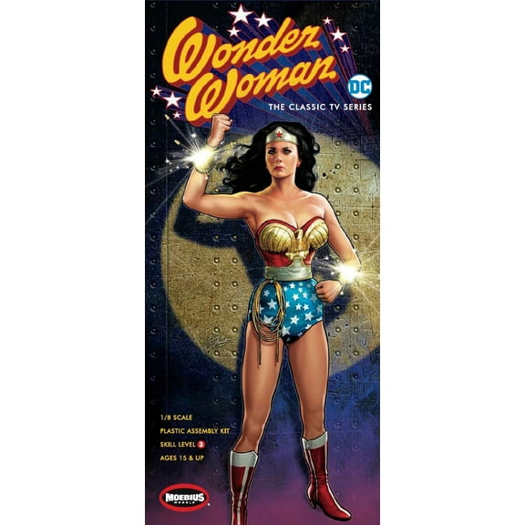 Wonder Woman- 1970's Lynda Carter 1/8 scale Moebius Models Kit (MOE973)