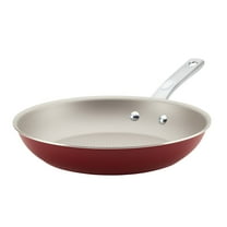 Ayesha Curry Home Collection Nonstick Frying Pan / Fry Pan / Skillet - 11.5 Inch, Red