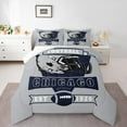 thumbnail image 2 of Erosebridal American Football Bedding King Comforter Set , Reversible 3pcs, Grey, Chicago, 2 of 6