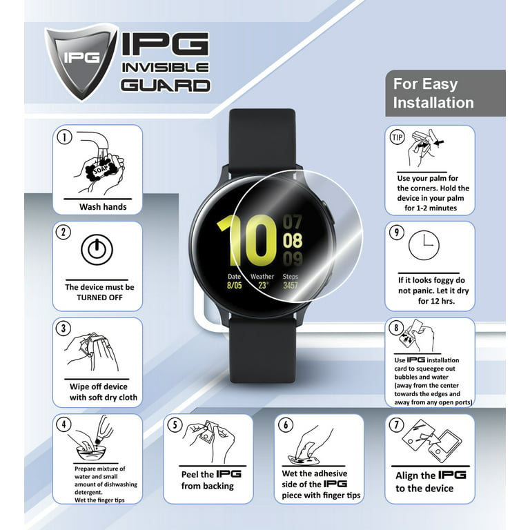 IPG for Amazfit GTR 4 Smart Watch Screen Protector (2 Units) Invisible  Ultra HD Clear Film Anti Scratch Guard-Smooth/Self-Healing/Bubble -Free for  GTR 4 