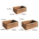 thumbnail image 3 of Yuarrent Cesta de mimbre de ratán tejida a mano, caja de almacenamiento para aperitivos y té, caja de decoración de escritorio, organizador Almacenamiento y organización del hogar S/20*14*7CM NO1, 3 of 6