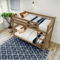 thumbnail image 5 of Plank+Beam Solid Wood Twin over Twin Bunk Bed with Ladder for Adults, No Box Spring Needed, 5 of 10