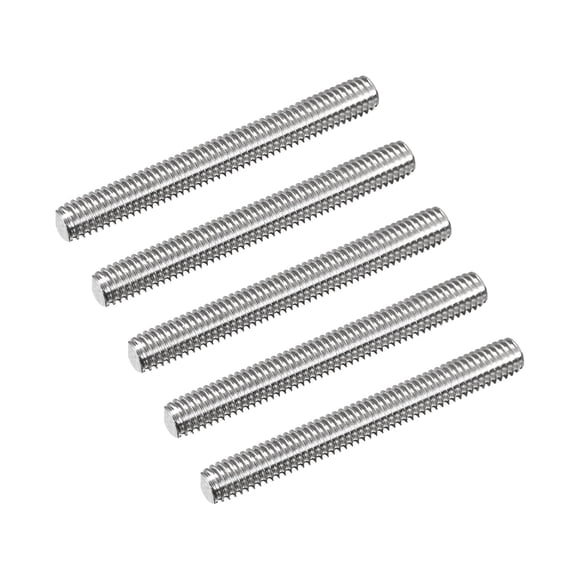Unique Bargains Fully Threaded Rod M6 x 50mm 1mm Thread Pitch 304 Stainless Steel Right Hand Threaded Rods Bar Studs 5 Pack