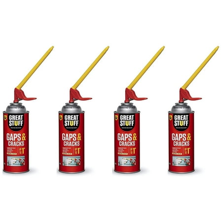 Great Stuff 99108824 Smart Dispenser Gaps & Cracks, Cream (Four Pack)