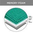 thumbnail image 3 of Bounce Comfort Plush Memory Foam Chenille Bath Mat with Bounce Comfort Technology 20 x 30 Inch Marine Blue, 3 of 10