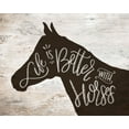 thumbnail image 2 of Louise, Gigi 24x20 Gold Ornate Wood Framed with Double Matting Museum Art Print Titled - Life Better Horse, 2 of 4
