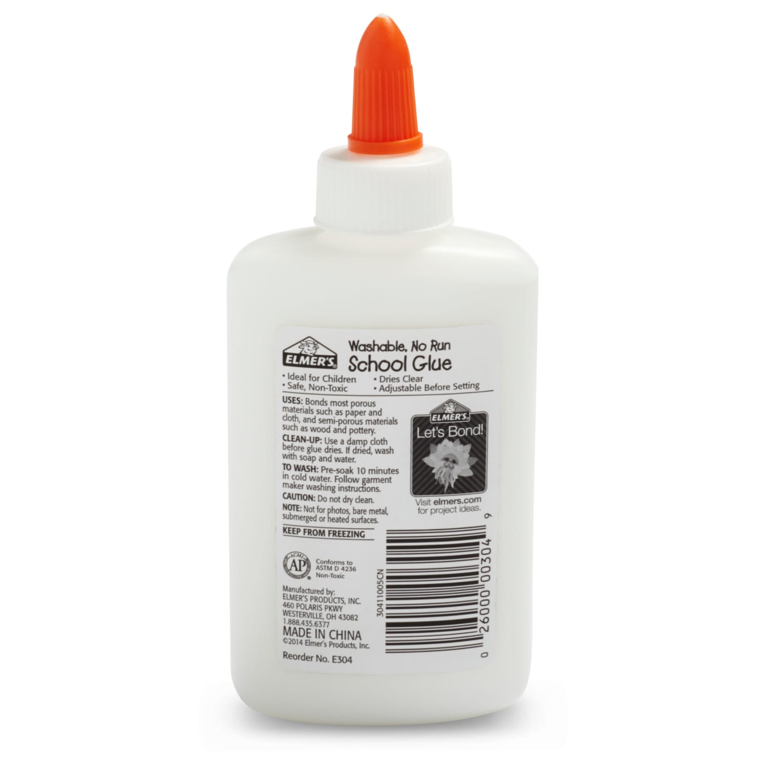 Pegamento escolar líquido Elmer's, lavable, 4 oz, 1 pieza 8