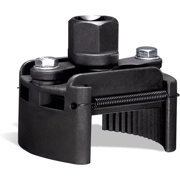 Adjustable Oil Filter Wrench 2-3/8 to 3-1/8 inch 60-80mm Universal Oil Filter Removal Tool 1/2'' Drive Cap Style Oil Filter Tool Fits Small Medium-sized Spin-on Oil Filters
