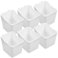 thumbnail image 3 of White ABS Pegboard Storage Bins for Workbench Tool Organization 6pcs, 3 of 8