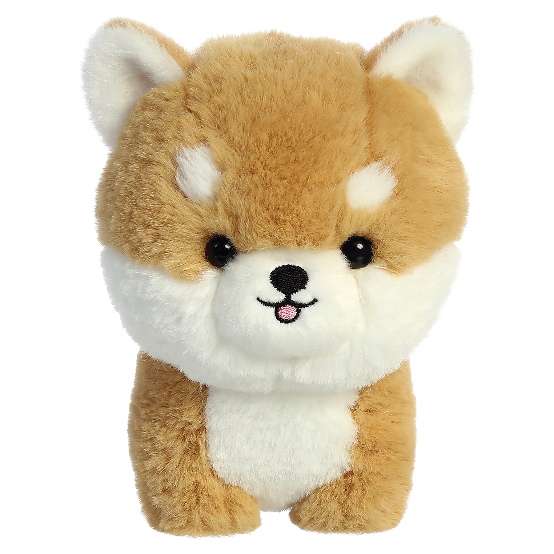 Shiba Inu Dog Soft Brown and White 10 inch Plush Fabric Stuffed Figure Toy 