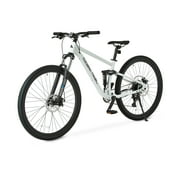 Ozark Trail 29 FS.2 Slalom Full Suspension Mountain Bike, 29 Wheels, Small Frame, Fits Riders 51 - 55, Off-White, Adult, Unisex, Online Only