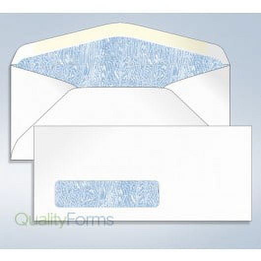 Blank Tinted Envelope,w/window, #10, 4 1/8 x 9 1/2