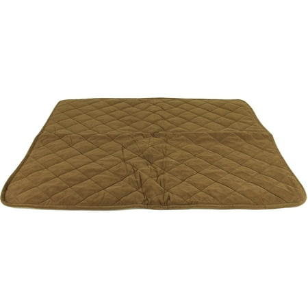 Carolina Pet Company Diamond Quilt Microfiber Cloud Sherpa Pet Throw Brown