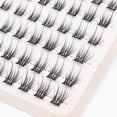thumbnail image 2 of Kit de extensión de pestañas DIY en casa, 100 piezas, pestañas individuales, grupos de pestañas, rizos D, pestañas finas., 2 of 5