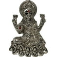 thumbnail image 5 of 999 Pure Silver 2.5-inch Ganesh & Lakshmi / Laxmi Idol / Statue / Murti (Figurine #34), 5 of 8