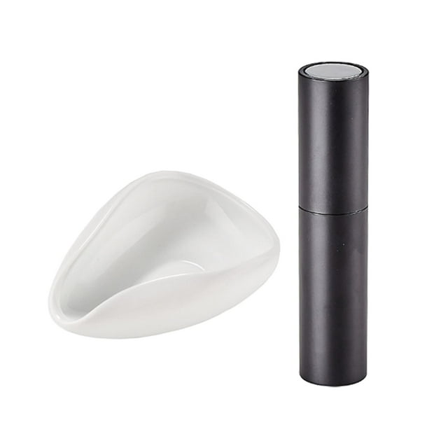 Cuenco para pesar granos de café y botella pulverizadora, taza dosificadora de café de postre para el hogar, Buffet Negro