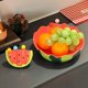 thumbnail image 5 of Tenedor de sandía para frutas, tenedor de postre de acero inoxidable • Mango de cerámica roja • Pico reutilizable para snacks de 11,5 cm • Rascador higiénico para frutas en fiestas en casa Picnics, 5 of 6