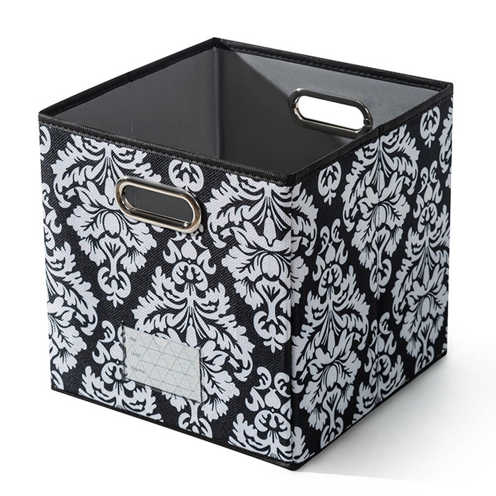 CUH Organizer Cloth Fabric Storage Box Hanging Filing Folders Folding File Boxes Collapsible
