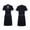 Black, variant on Belted Medieval Costume, Short Sleeve Historical Outfit, Short Sleeve Medieval Viking Tunic, Gold Embroidery Collar Renaissance Warrior Costume Top With Belt, Multi Color Larp Cosplay Shirt, Black S