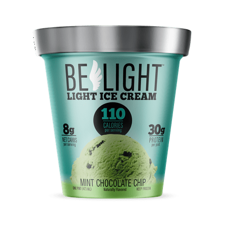 BeLight, Mint Chocolate Chip Light Ice Cream, Pint (8 (Best Chocolate Ice Cream)