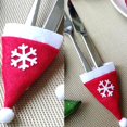 thumbnail image 2 of 6pc Copos de nieve Sombrero de Navidad Árbol de Navidad Adornos Cuchillo Tenedor Bolsa Titular Tmvgtek Oficina Multiescena Multifunción, 2 of 3
