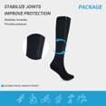thumbnail image 4 of Fvsianol Calf Length Stockings Zipper Stockings 1 Pair Stockings Zipper Closure Convenient Wear Striped Print Cold Resistant Compression Soft Warm Women, 4 of 6