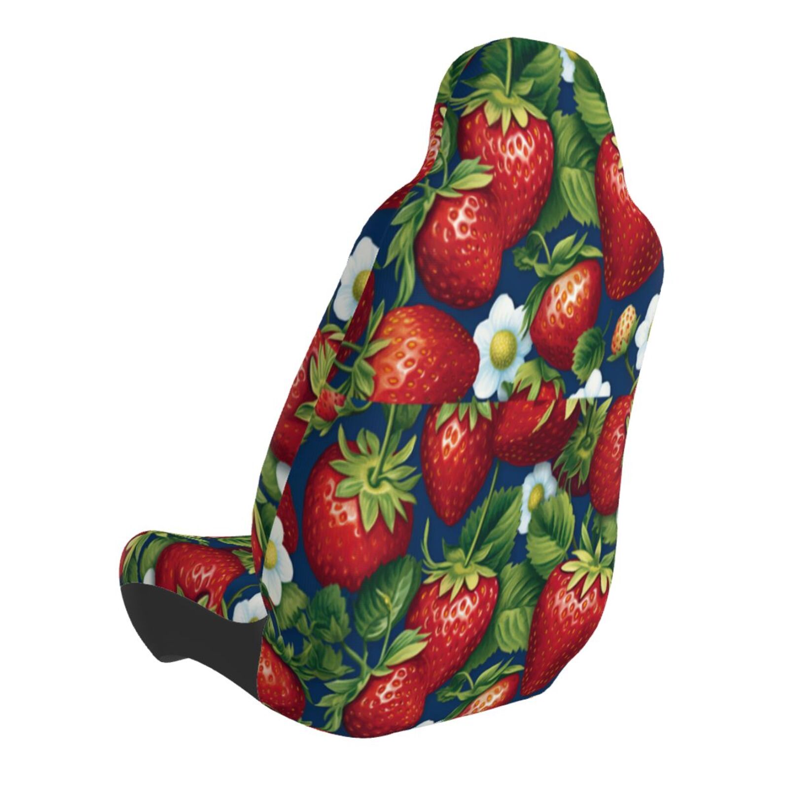 Naloa Strawberry2 Car Seat Covers Universal Front Seat Coves for Car Accessories ,Padded Car Covers for Automotive, SUV, Truck, and Van